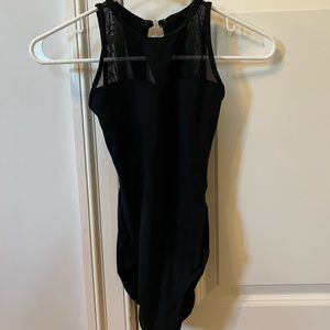 black leotard